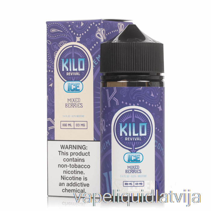 Ledus Jauktas Ogas - Kilo Revival - 100ml 0mg Vape šķidrums